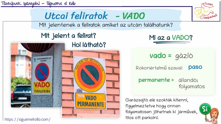 Utcai feliratok – Vado